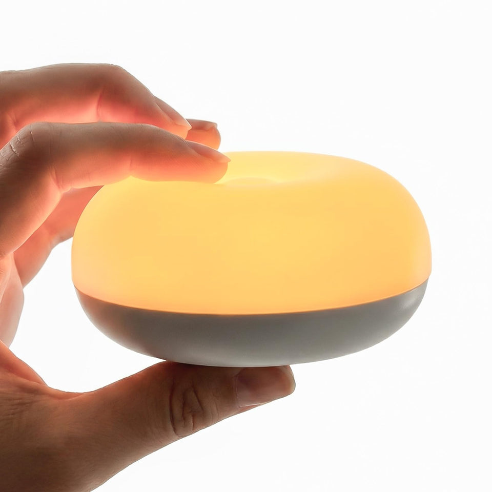 Geecent Baby Night Light showing flip design for one-handed use in the nursery