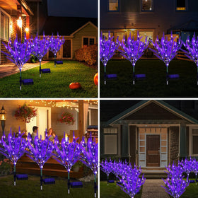 Geegoods Lavender solar light reaches 27.6 inches, creating height and dimension.