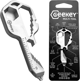 Geekey bottle opener keychain ready for quick beverage access anywhere.