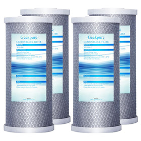 Geekpure 10-inch carbon block filter pack for whole-house filtration.