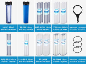 Main water line installation demonstrating whole-house filtration setup.