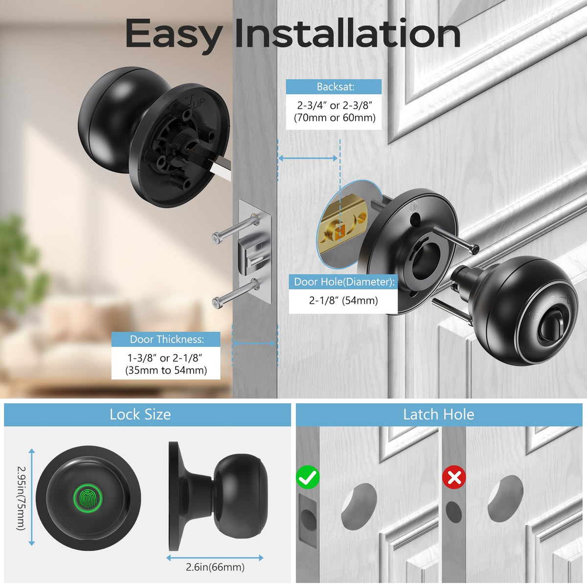 Geektale easy installation suitable for bedrooms, offices, apartments