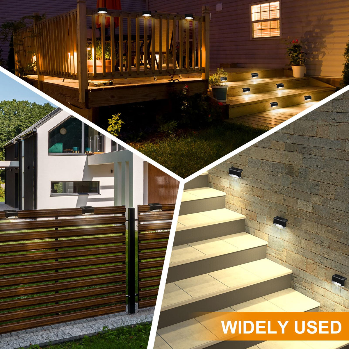 Geelin easy-installation solar light kit with screws and tape