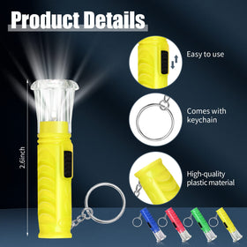 Geelin mini flashlight keychain orange, ideal for camping and backpacking