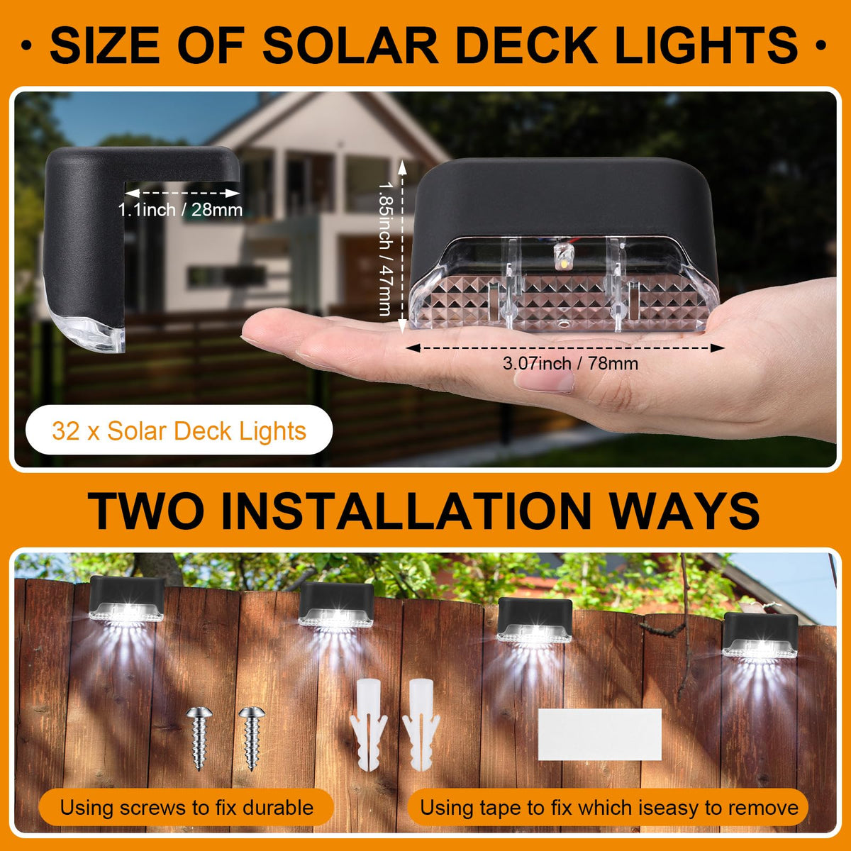 Geelin solar deck light wall mount illuminates outdoor edges