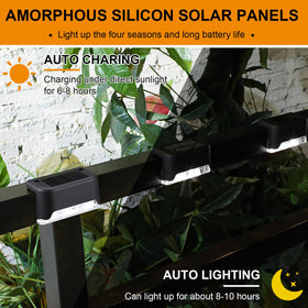 Geelin solar driveway and garden path light guides nighttime travel