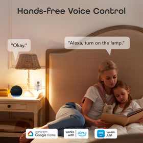 Geeni Dot Smart Plug with scheduling and timers for automated routines.