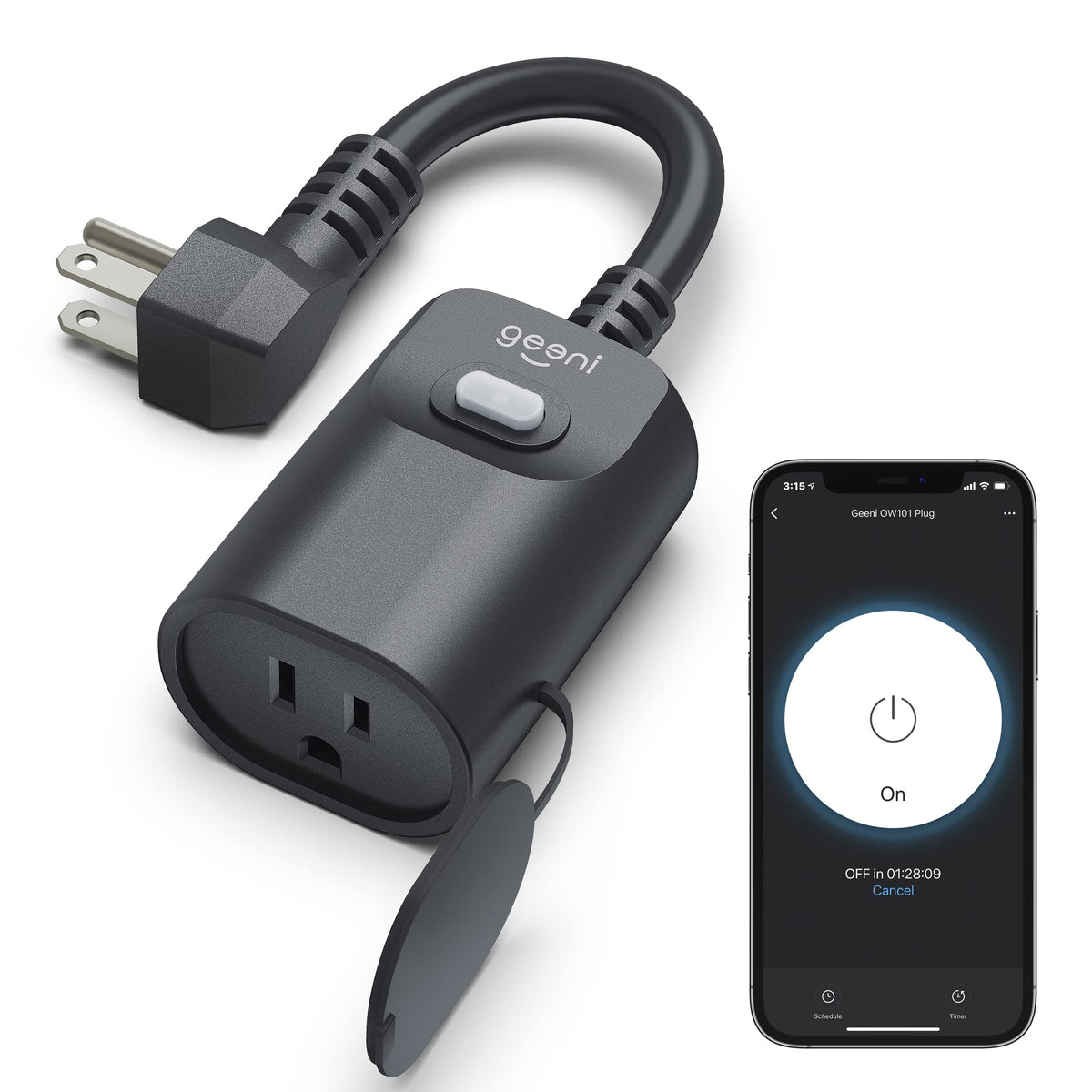 Geeni outdoor weatherproof smart plug socket ready for rugged outdoor use