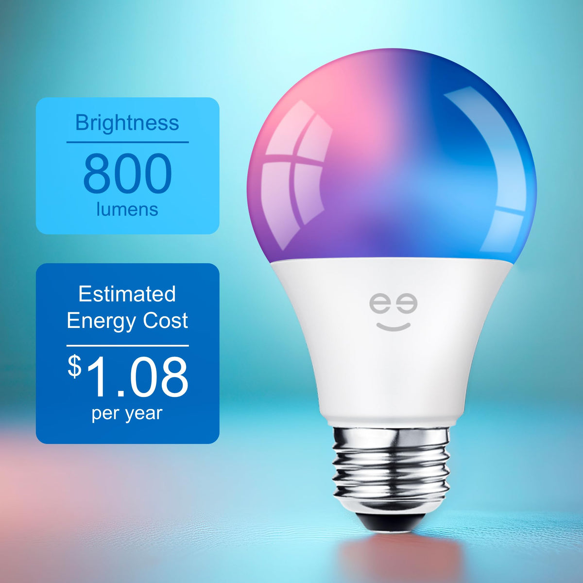 Geeni Prisma Plus 800 energy-saving LED bulbs for everyday use.