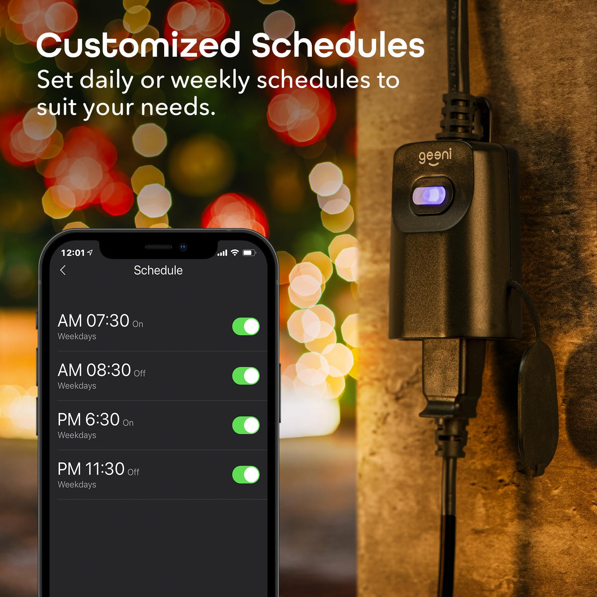 Geeni shared access feature for family control