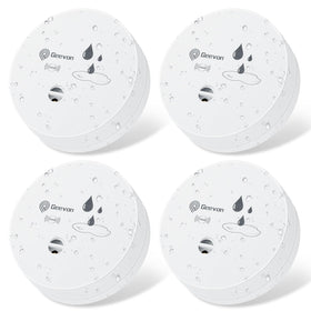 Geevon 4-pack water leak detectors ready for quick home setup.