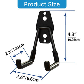 GeeWatom small U hooks with anti-slip coating keep items secure.