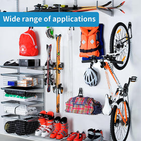 GeeWatom versatile hooks suit sheds, basements, and kitchens.