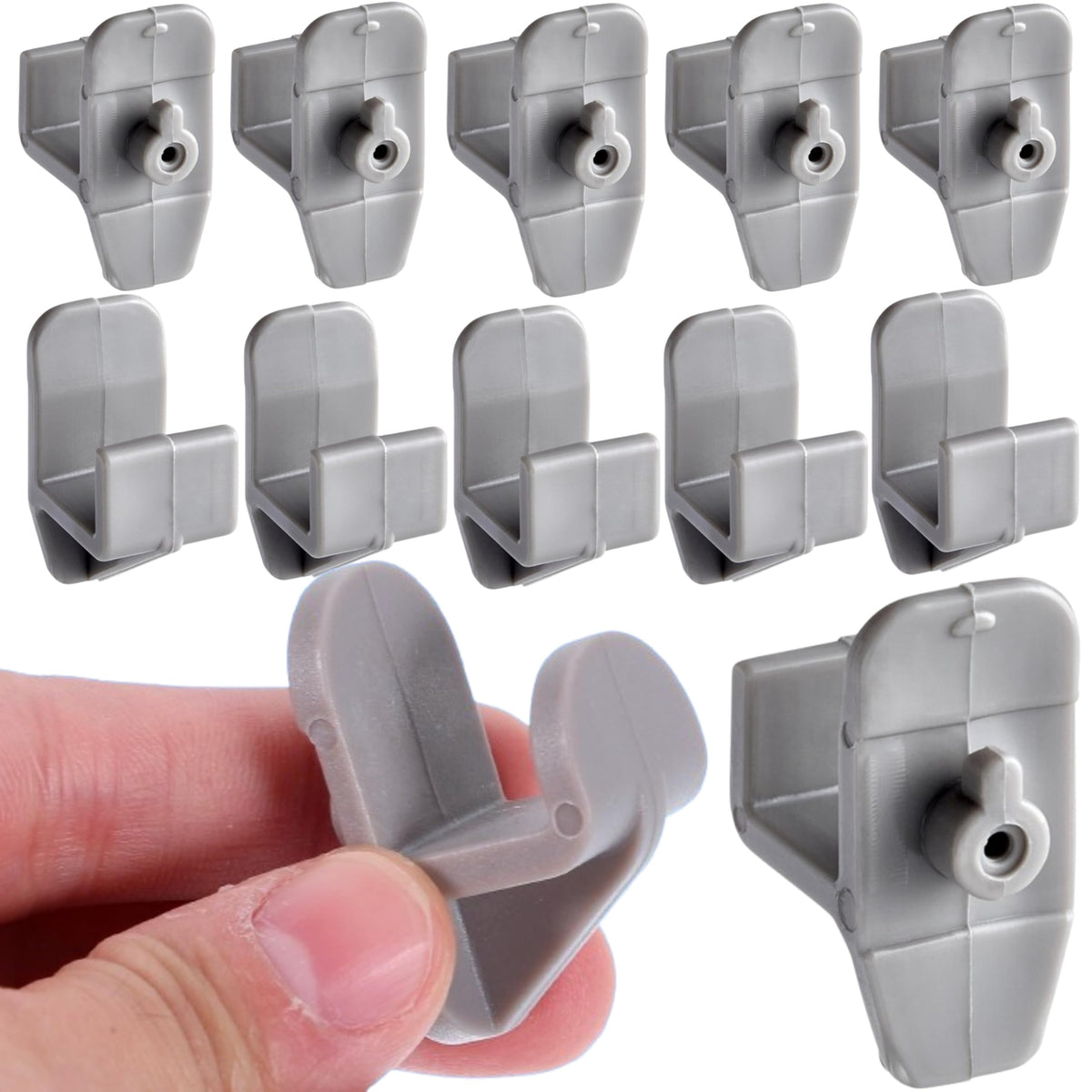 GEEX DEPOT shelf clips for Turbo Air M3F47 prevent shelf shifting in busy units