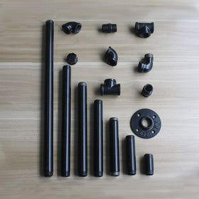 GeilSpace 3/4in x 48in black pipe end-detail showing coated ends.