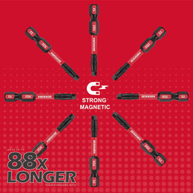 GEINXURN 1/4 hex compatibility for impact drivers and drills.