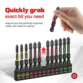 Geinxurn 1-inch PH Phillips bits collection for precision tasks.