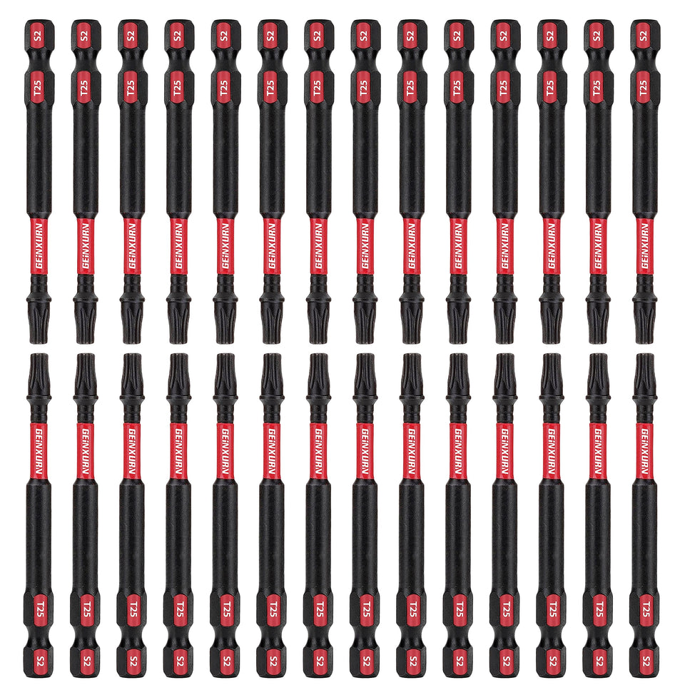 GEINXURN 30pc T25 torx bits magnetic for easy screw pickup