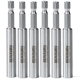 Geinxurn 6PACK stainless bit holder with compact 3 inch extension for tight spaces.