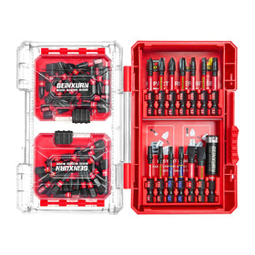 Geinxurn 74-piece impact screwdriver bits set with versatile tips for electronics and carpentry