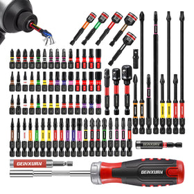 GEINXURN 82-piece bits set with magnetic tips for secure fastening during repairs.