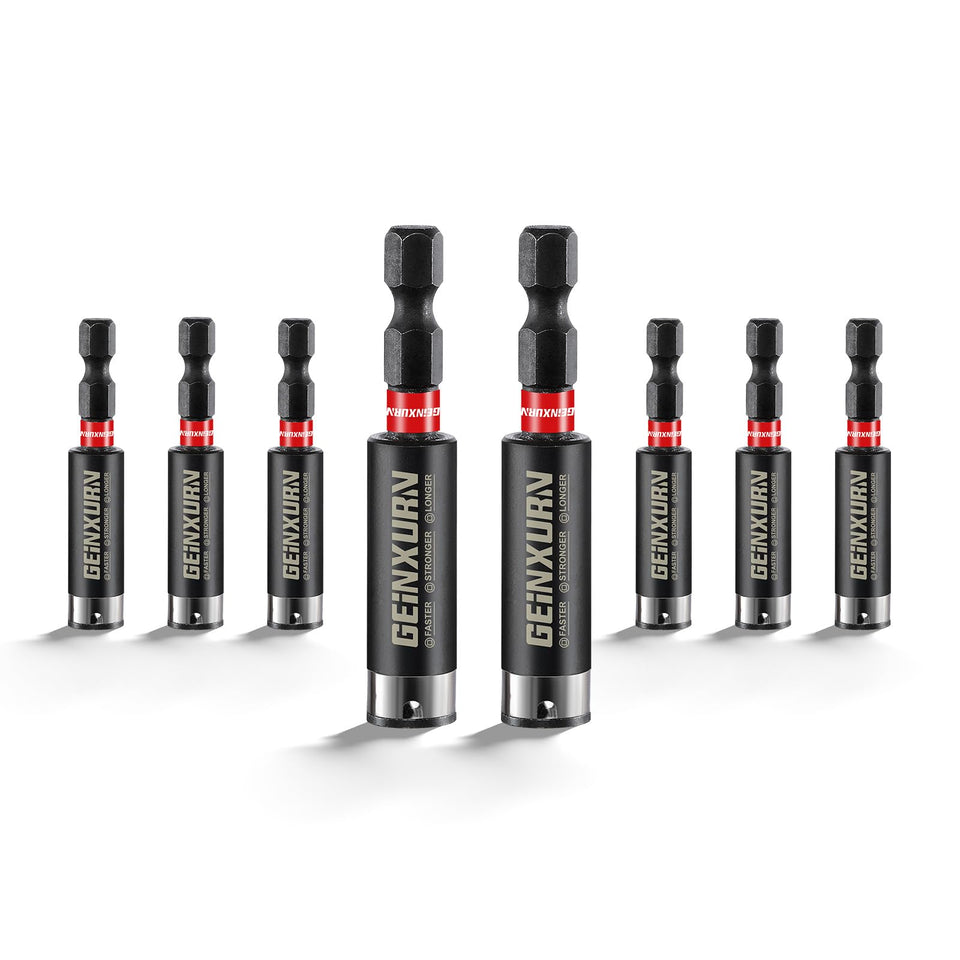 Geinxurn 8PACK bit holder in action; secure bits for precise drilling.