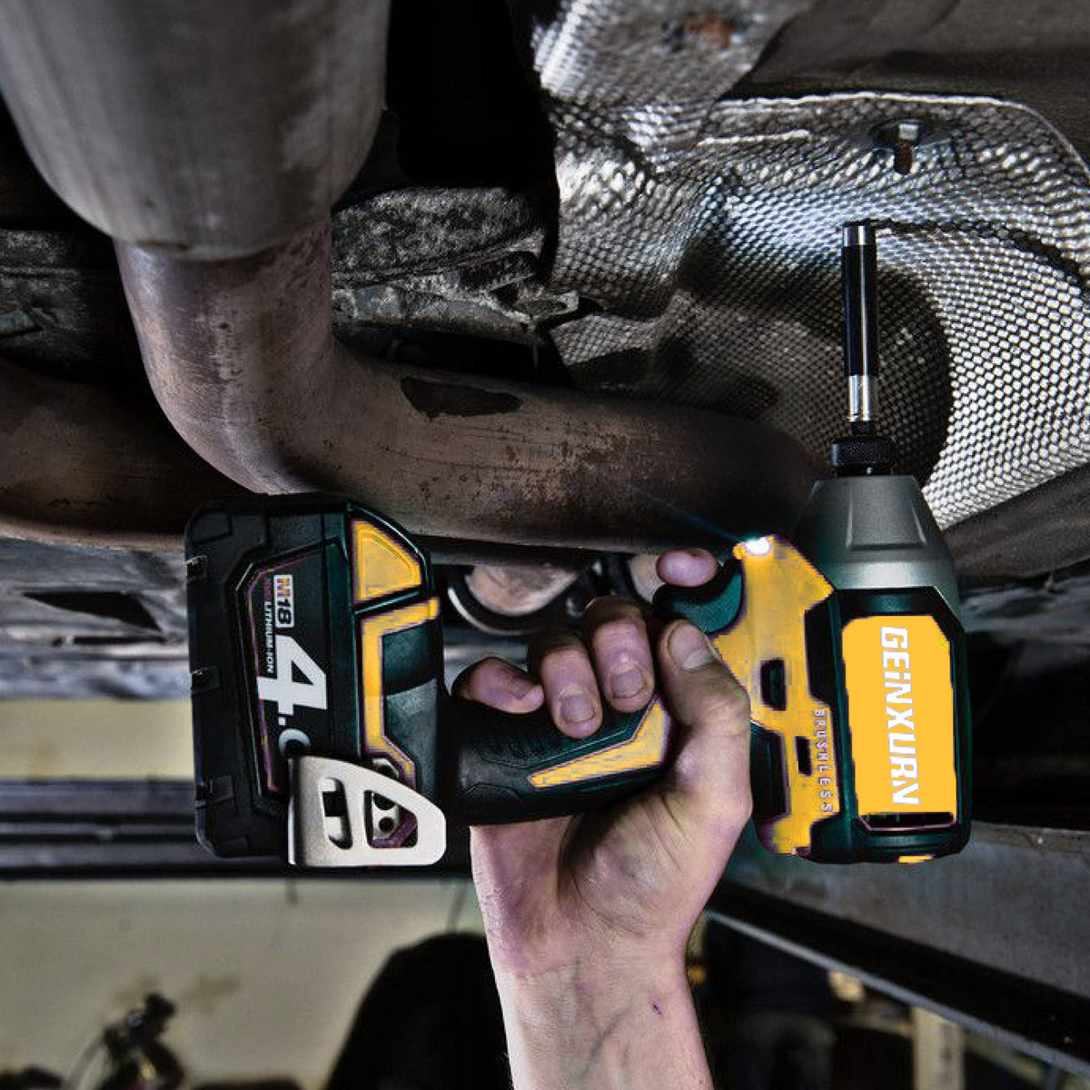 GEINXURN anti-cam-out design improves torque transfer under tough deployments.
