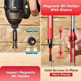 Geinxurn drywall screw setter enables steady driving in gypsum boards.