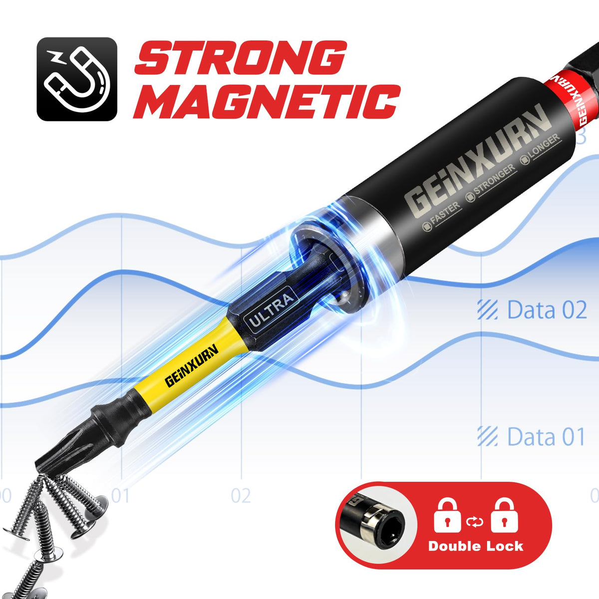 Geinxurn long extension 6-inch for extended reach in hard-to-reach places