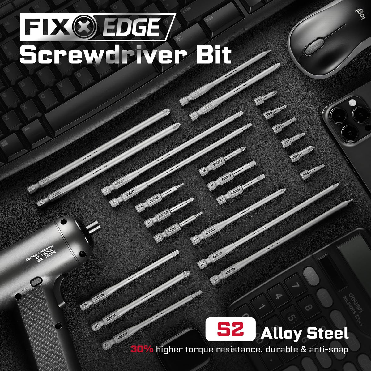 GEINXURN hex bits collection for precise driving and versatility