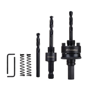 GEINXURN quick-change hole saw mandrel 3/8 inch arbor for fast bit swaps