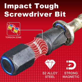 Geinxurn heat-treated S2 alloy steel bits for durability