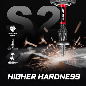 Geinxurn high-torque ready bits work with modern impact drivers.