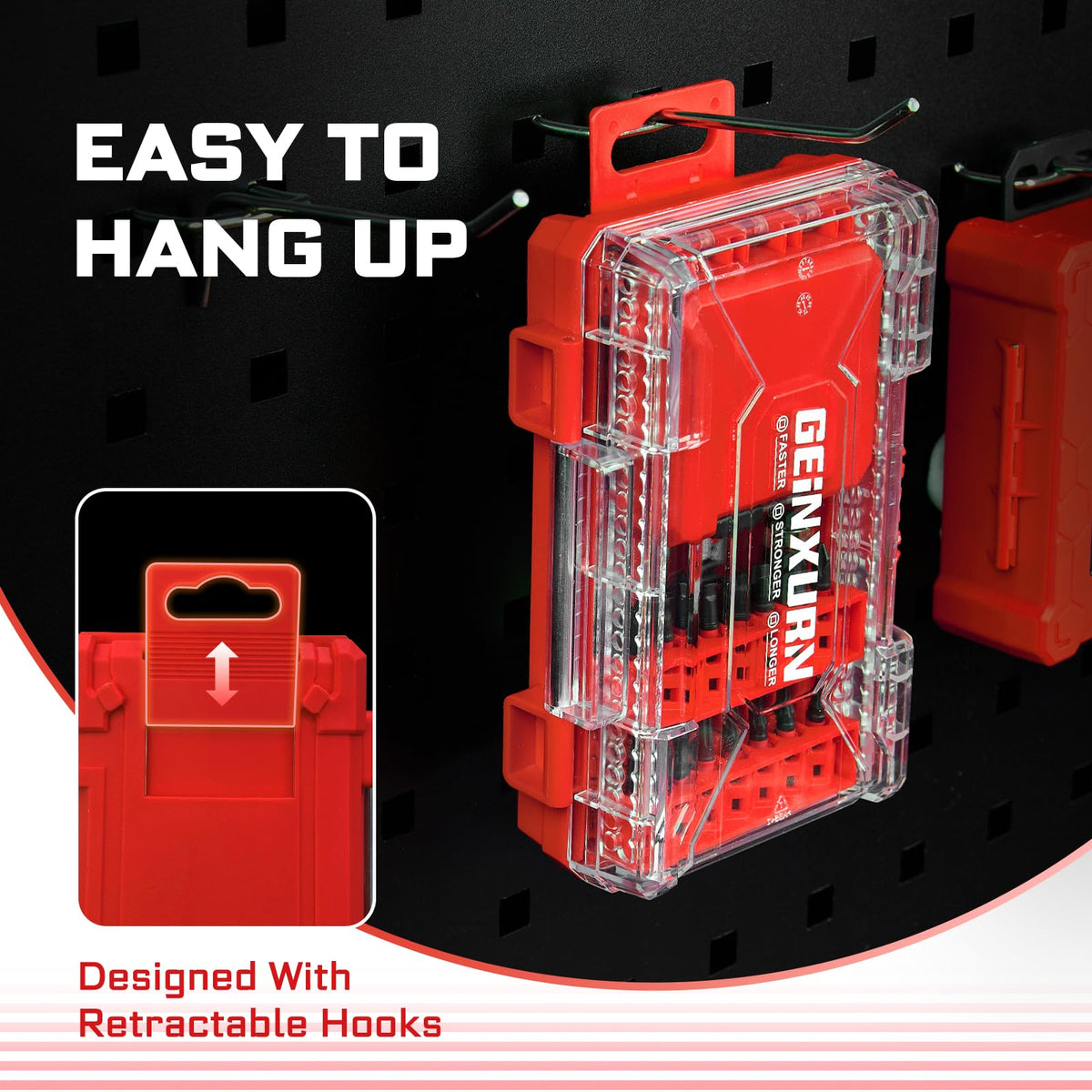 Geinxurn impact-rated bits resist high torque during heavy tasks