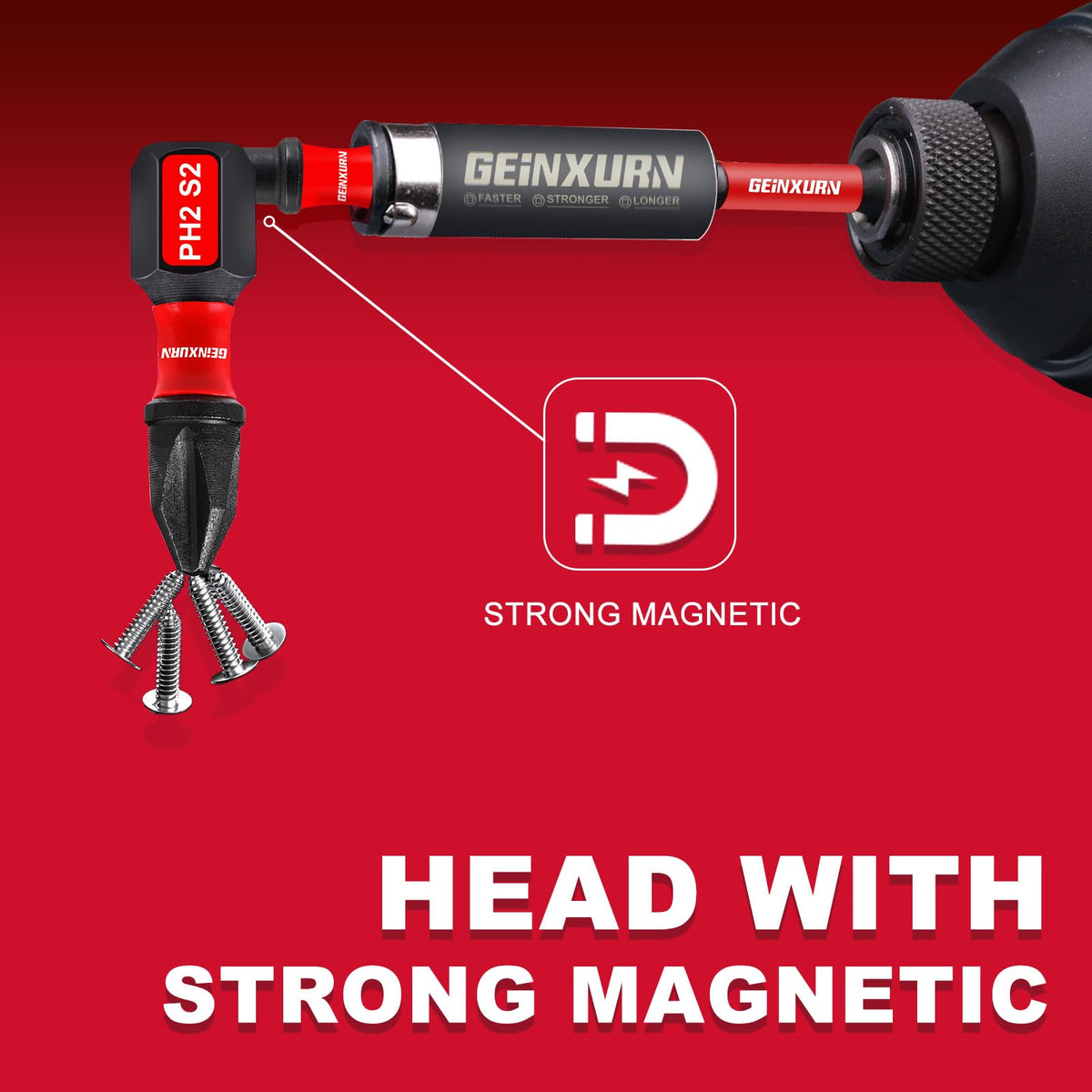 Geinxurn impact shock absorbent zone protects bits under use