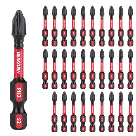 Geinxurn impact tough PH2 insert bit close-up with precision tip for secure fits