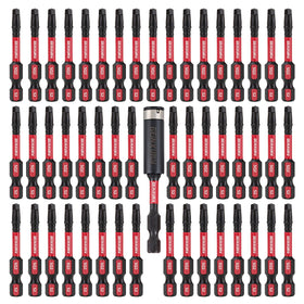 GEINXURN Impact Tough SQ2 bits 2in pack ready for heavy-duty fastening tasks.