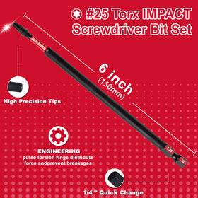 Geinxurn impact zone designed bits absorb shock for high torque drivers