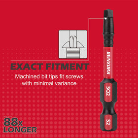 GEINXURN Impact zone absorbs shocks for higher torque drivers.