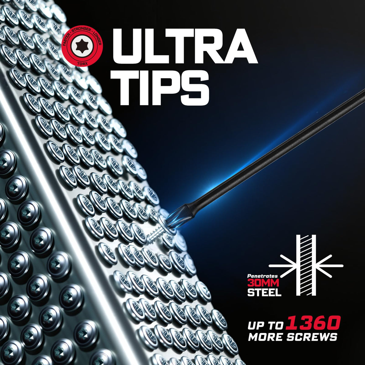GEINXURN 6in extension bit for hard-to-reach spots