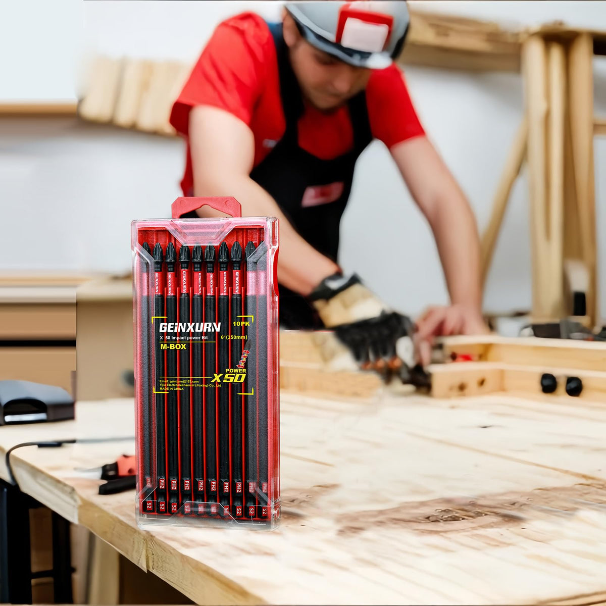 Geinxurn long-reach PH2 bits support efficient screw driving across projects