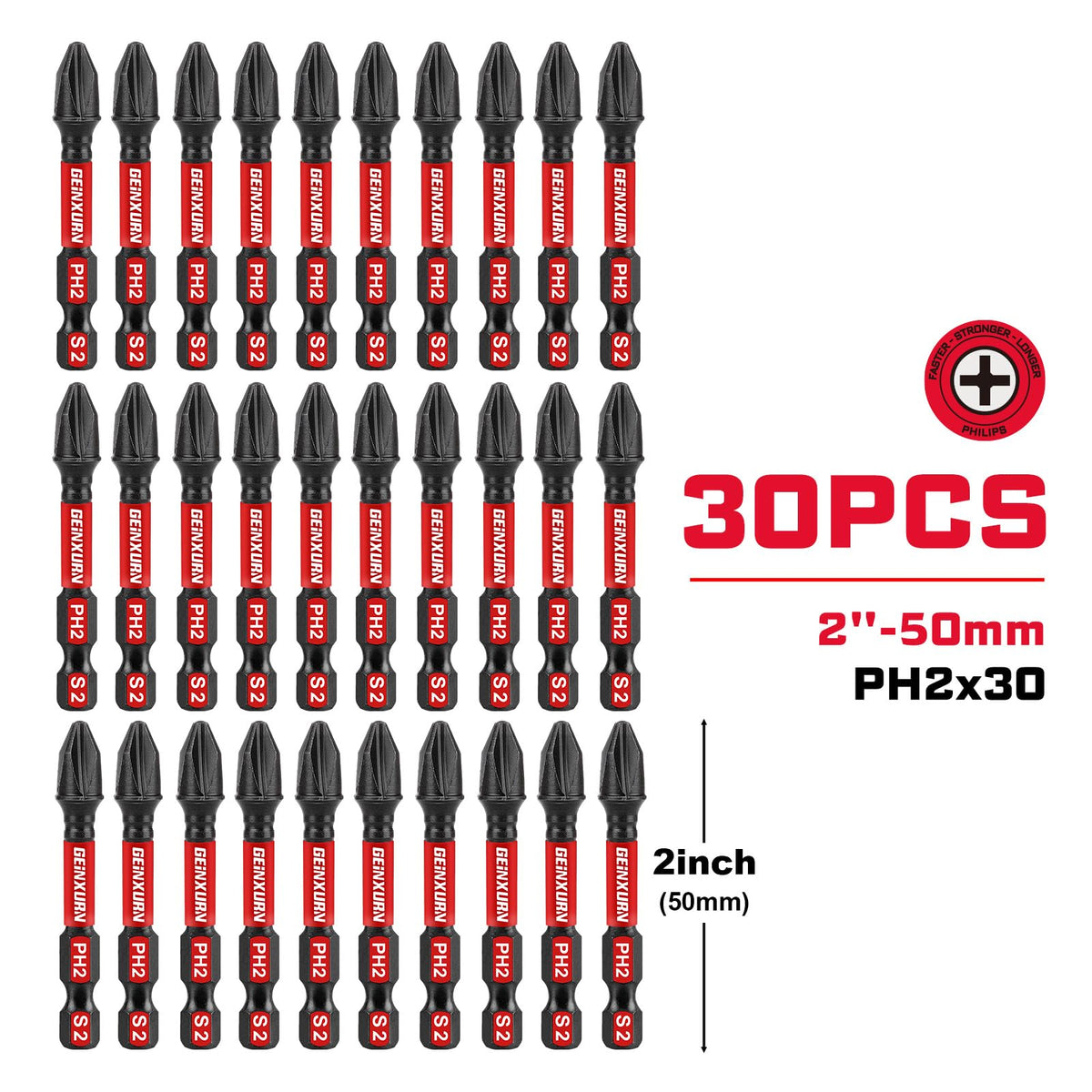 Geinxurn magnetic bit demonstrates strong screw hold during driving