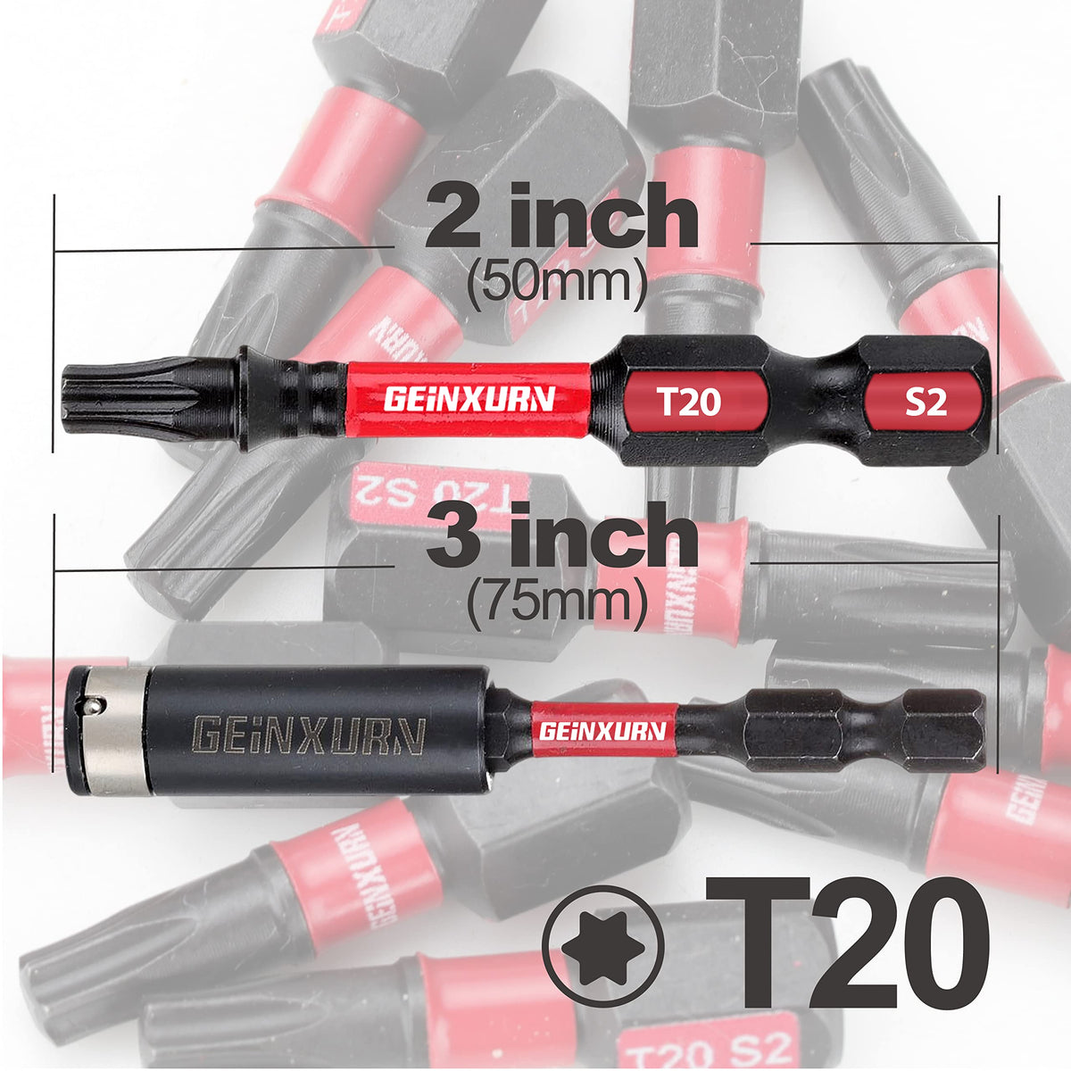 GEINXURN magnetic bit holder keeps screws aligned during heavy-duty tasks.