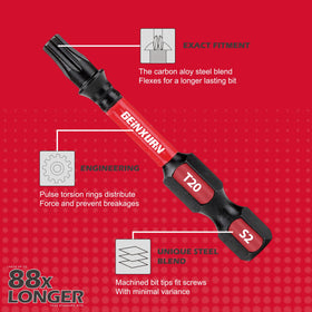 GEINXURN magnetic-bit-holder enables quick bit changes.