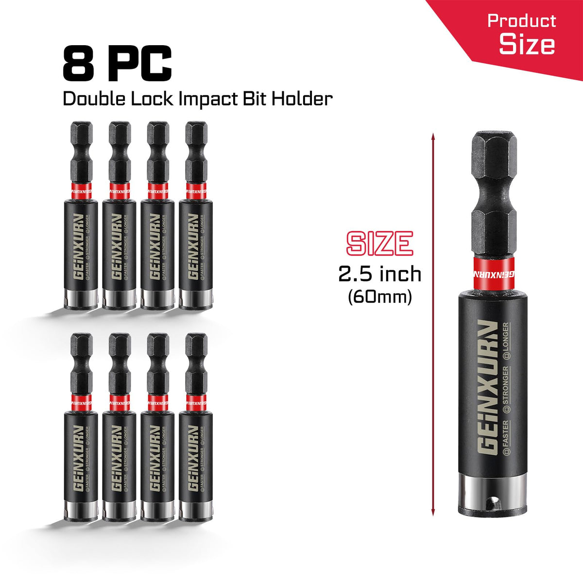 Geinxurn magnetic extension tube secures bits and reduces wobble for steadier work.