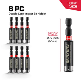 Geinxurn magnetic extension tube secures bits and reduces wobble for steadier work.
