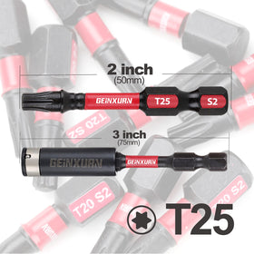 GEINXURN magnetic impact bit holder keeps screws aligned during driving