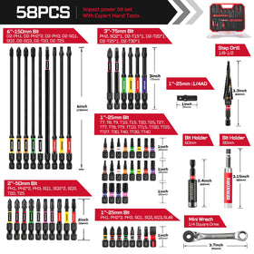 GEINXURN magnetic impact bits stay secure when driving screws.