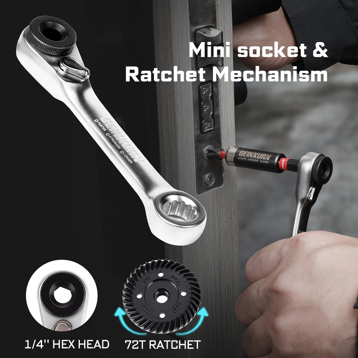 Geinxurn nut driver set for common fasteners.