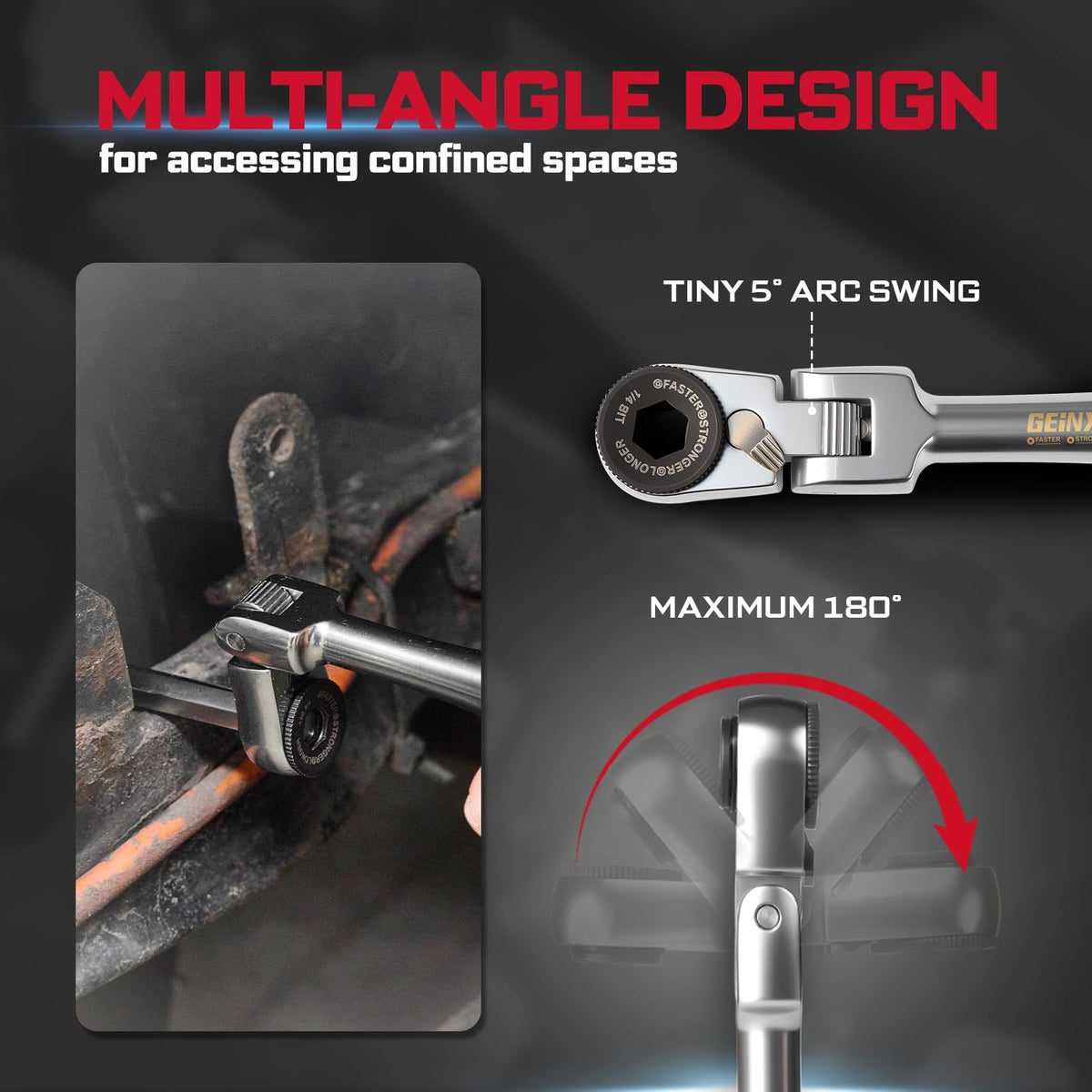 Geinxurn one-quarter-inch adapter expands tool compatibility